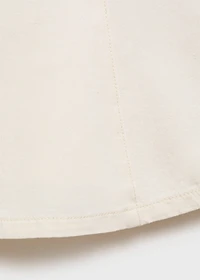 Flared denim top