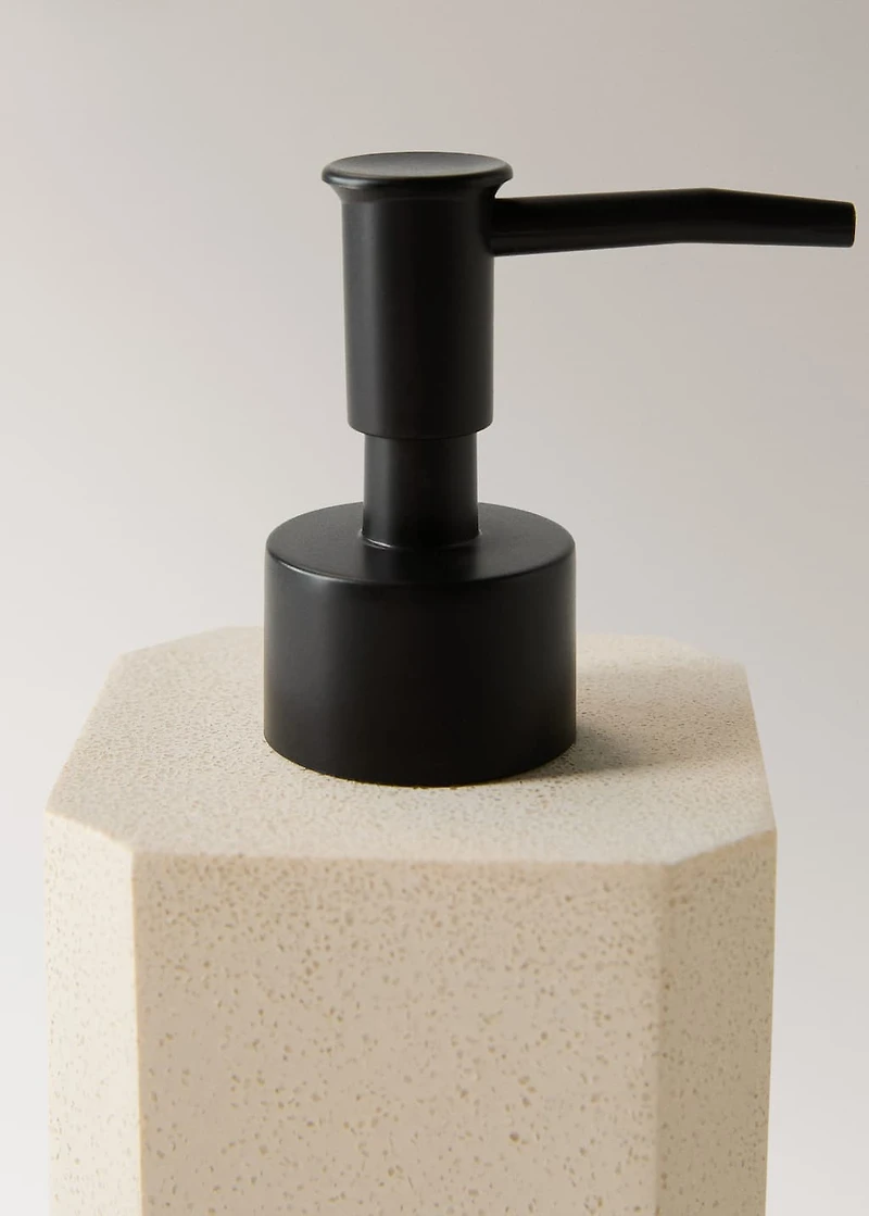Square resin soap dispenser