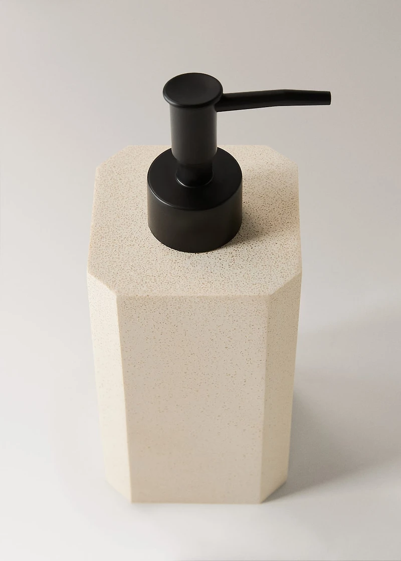Square resin soap dispenser
