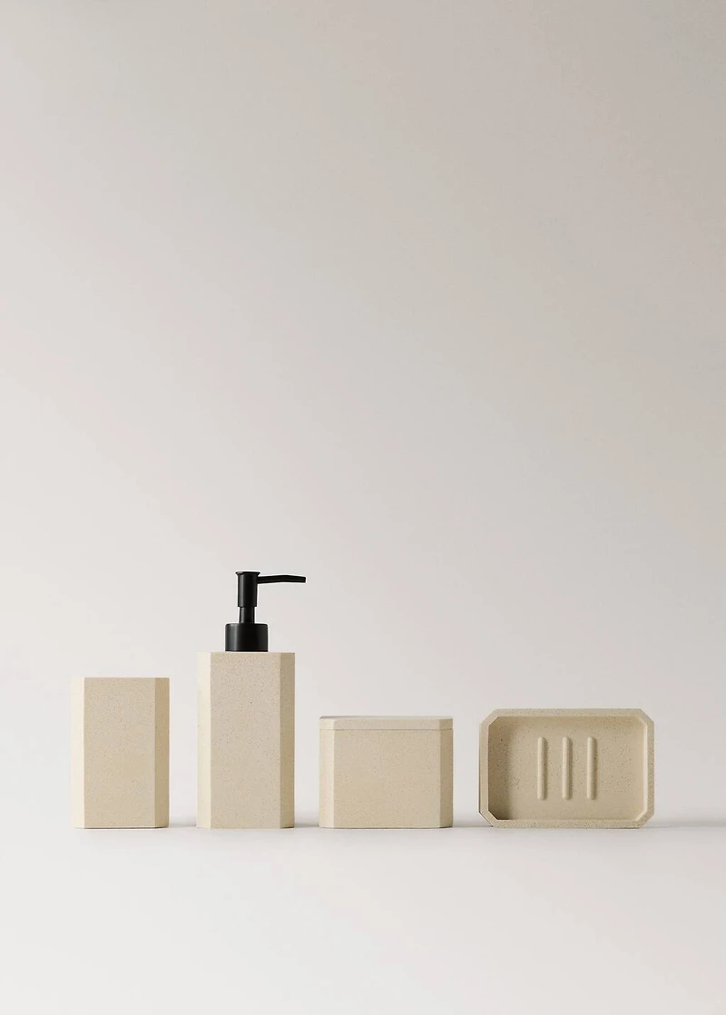 Square resin soap dispenser