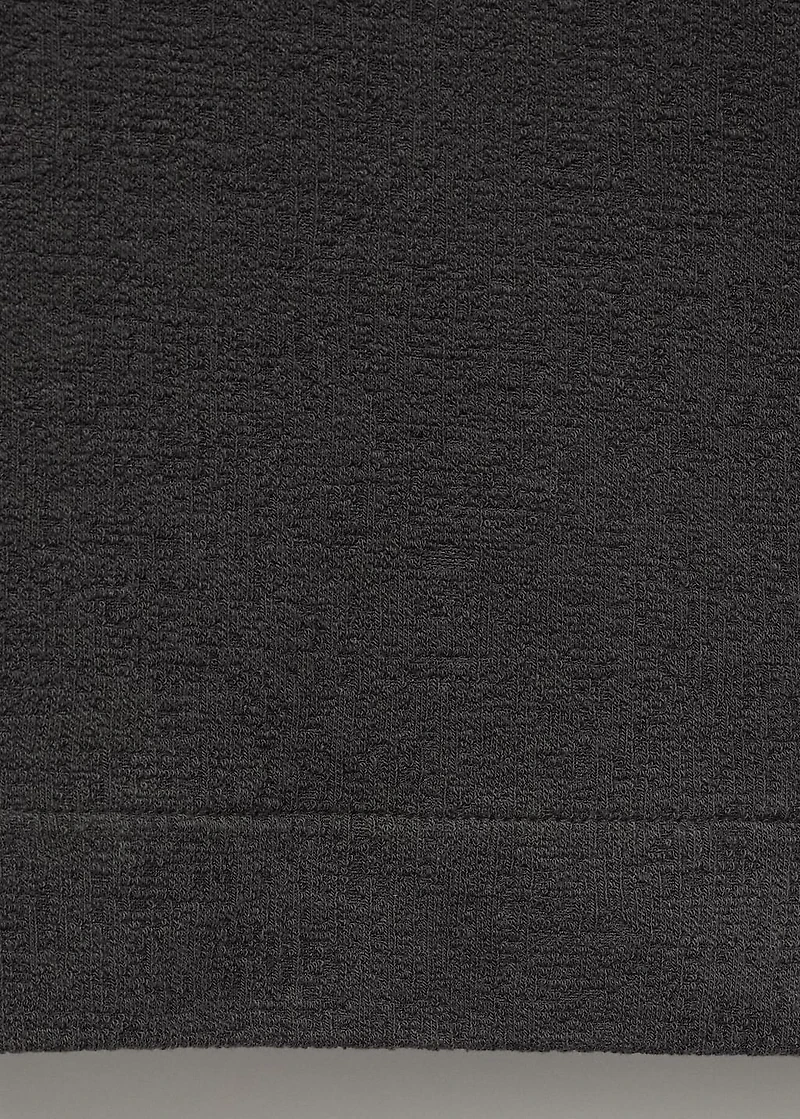 Textured cotton T-shirt