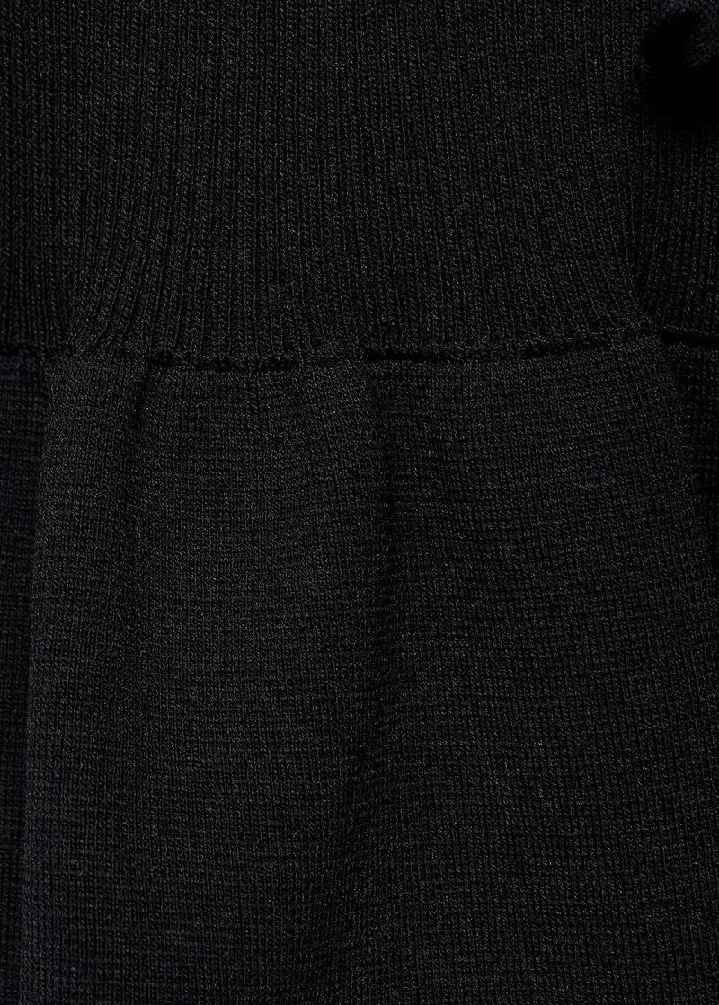 Knitted cardigan with ties