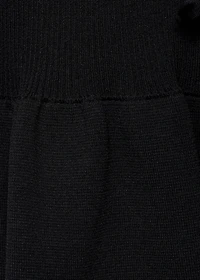 Knitted cardigan with ties