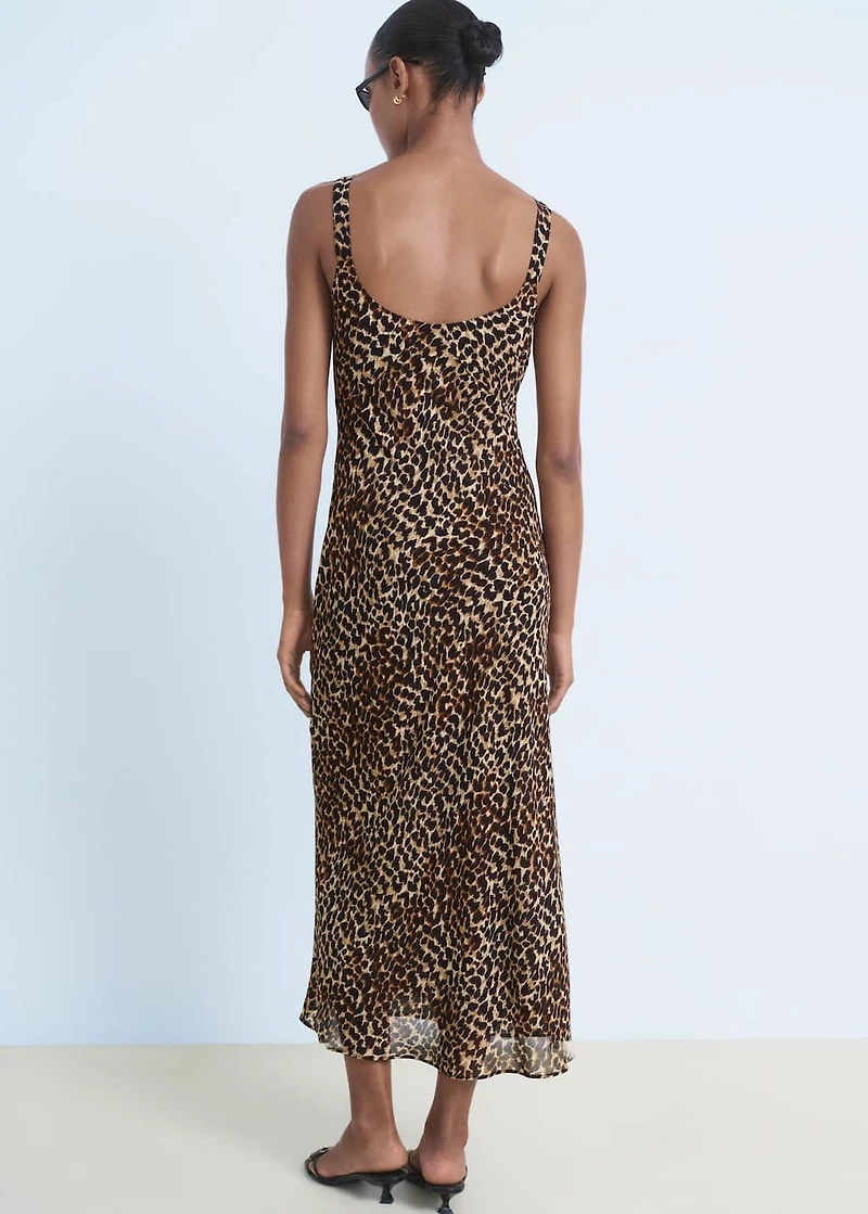 Leopard midi dress