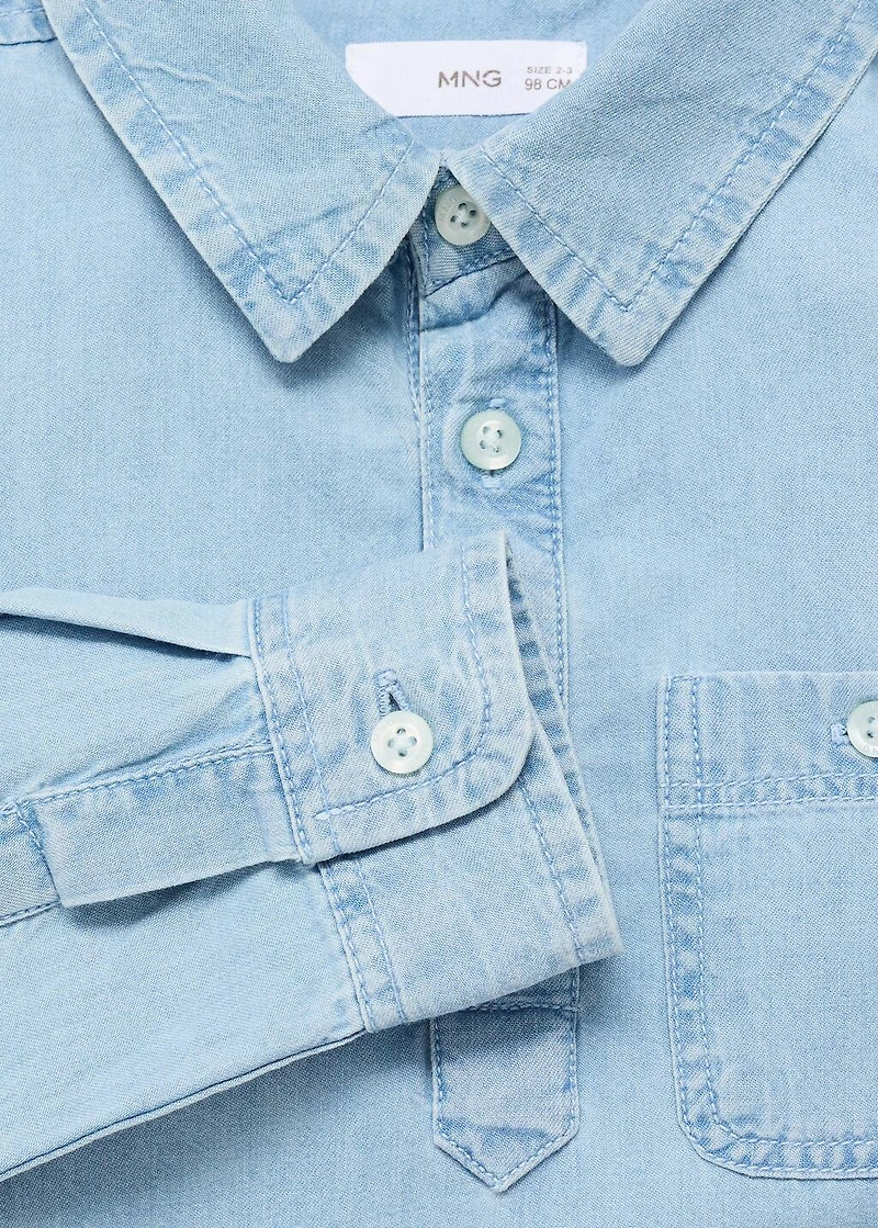 Pocket denim shirt