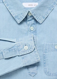 Pocket denim shirt