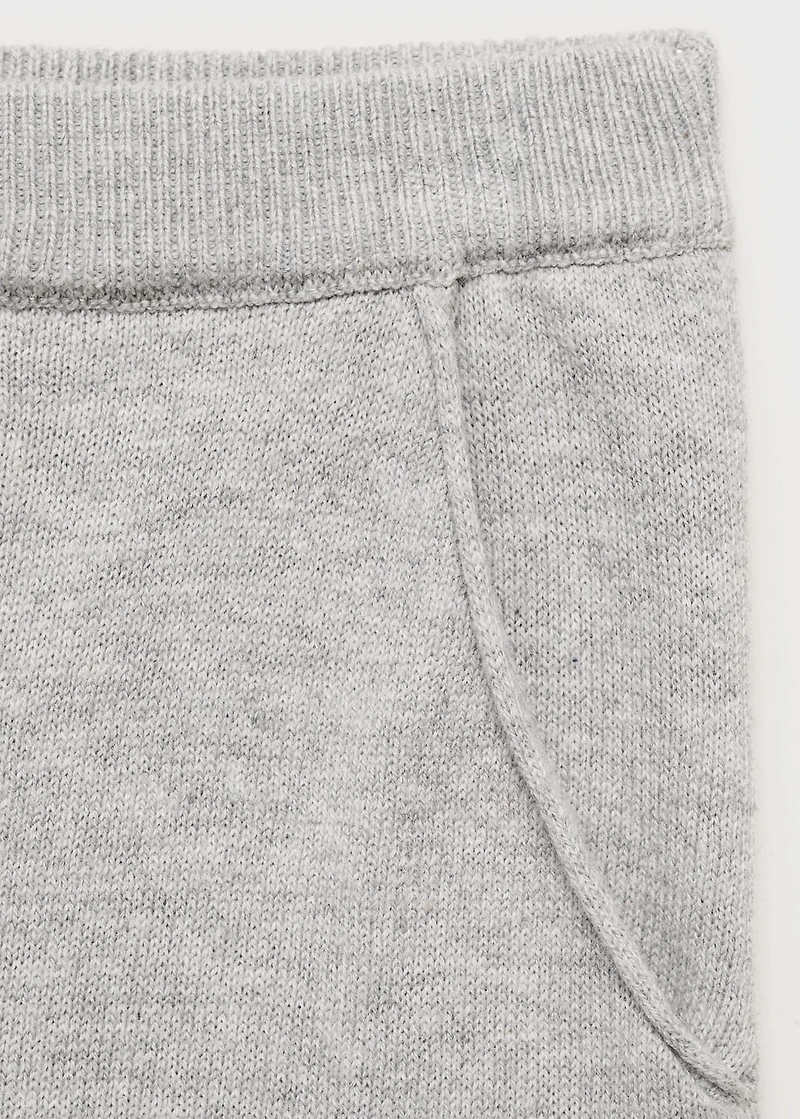 Cotton-knit trousers
