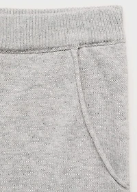 Cotton-knit trousers