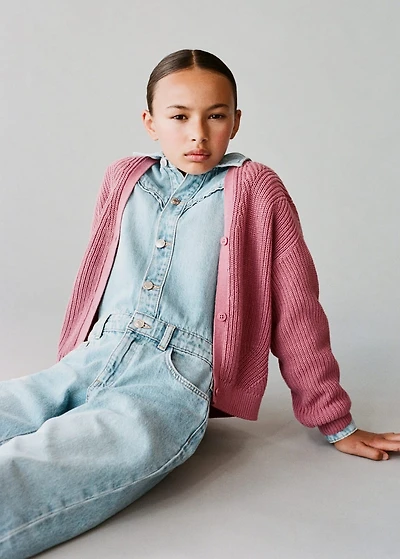 Long denim jumpsuit