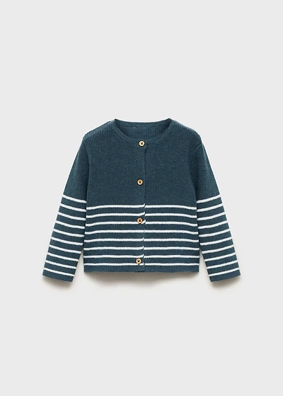 Stripped knit cardigan