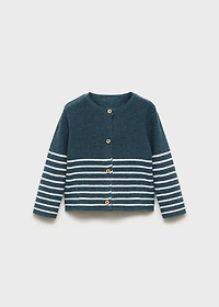 Stripped knit cardigan