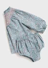 Printed dress and nappy cover