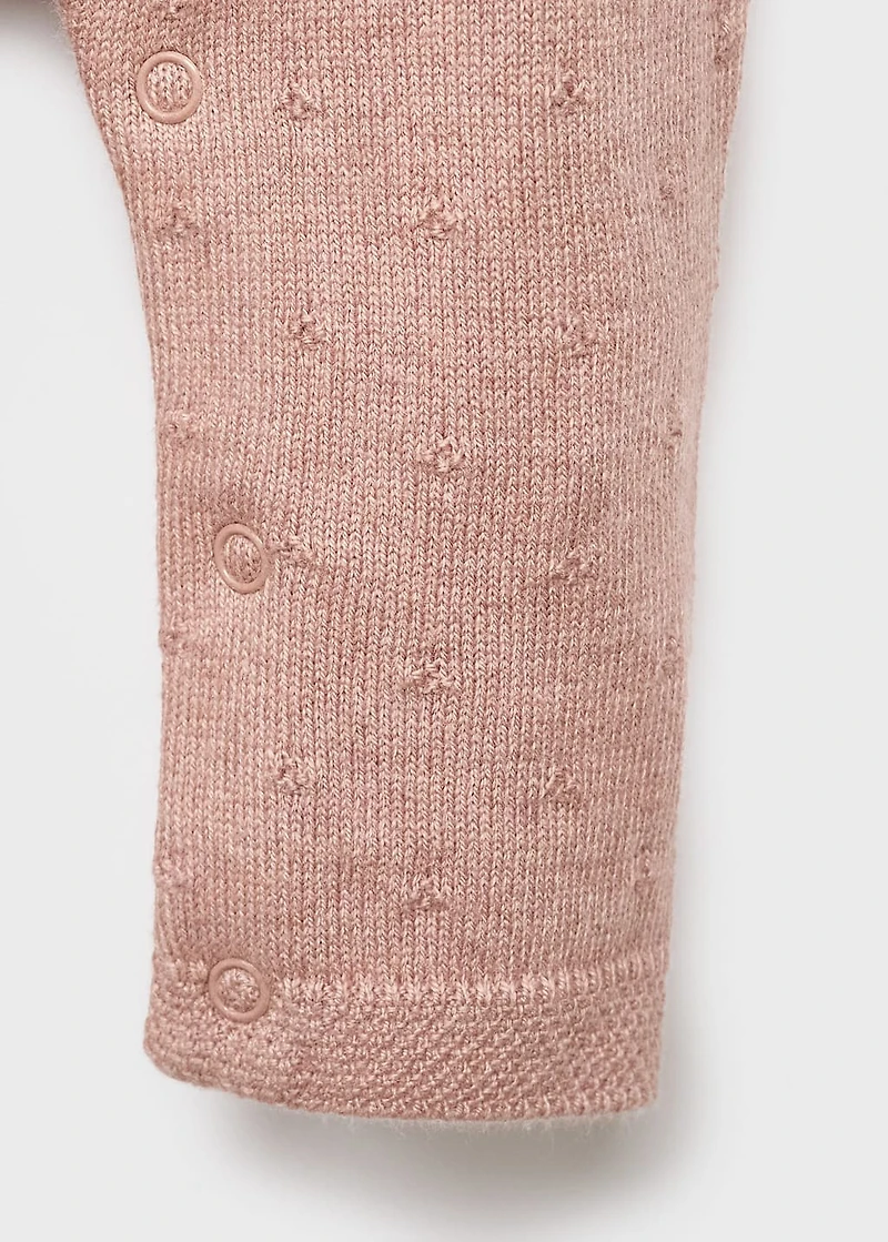 Embroidered knitted dungarees
