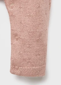 Embroidered knitted dungarees