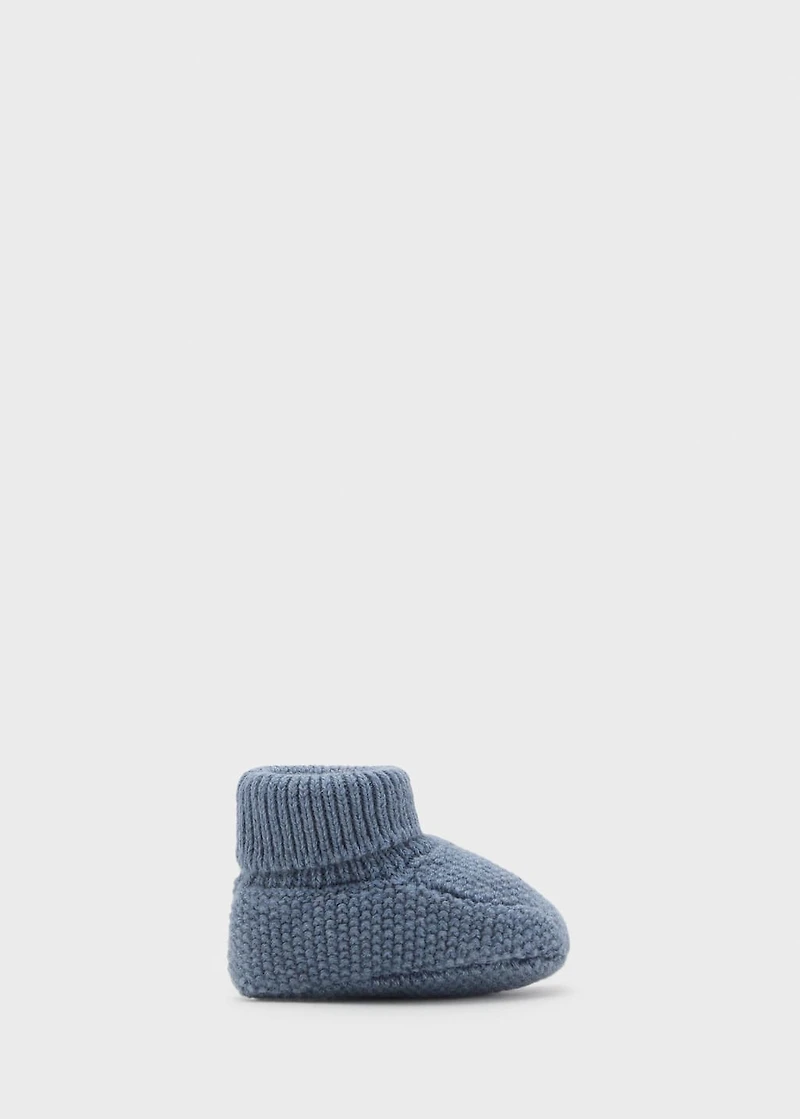 Knit bootees