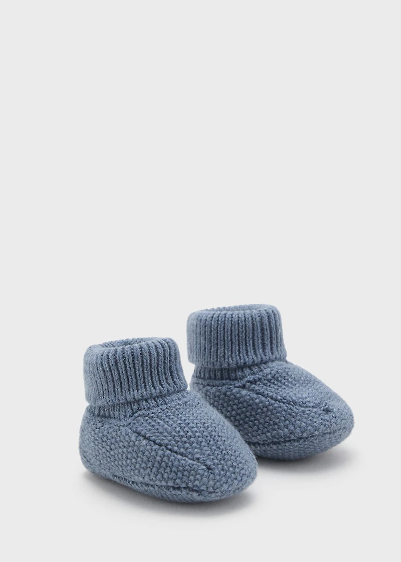Knit bootees