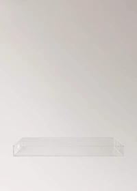 Large rectangular acrylic tray