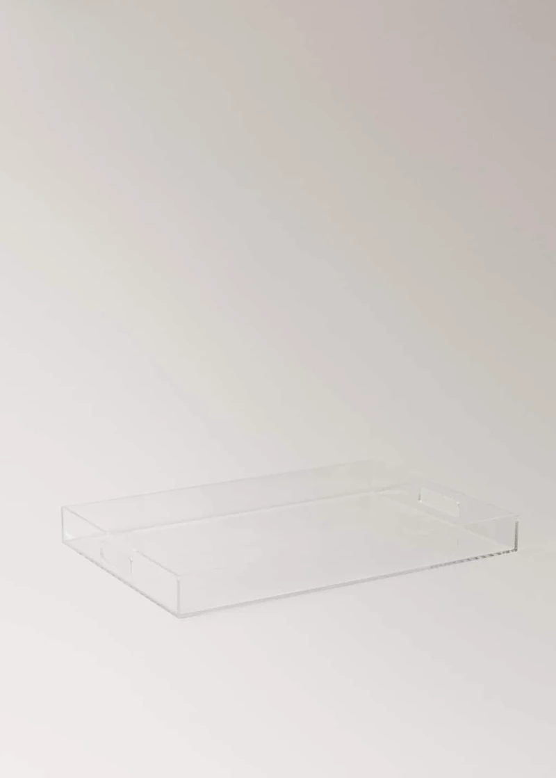 Large rectangular acrylic tray