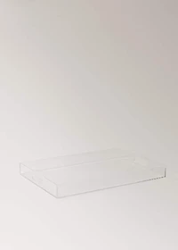 Large rectangular acrylic tray