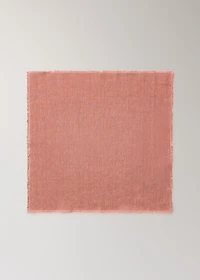 Linen napkins with frayed edges