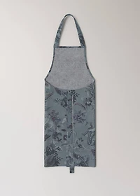 Printed cotton and linen apron