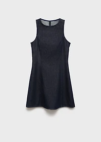 Short denim dress