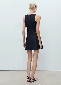Short denim dress