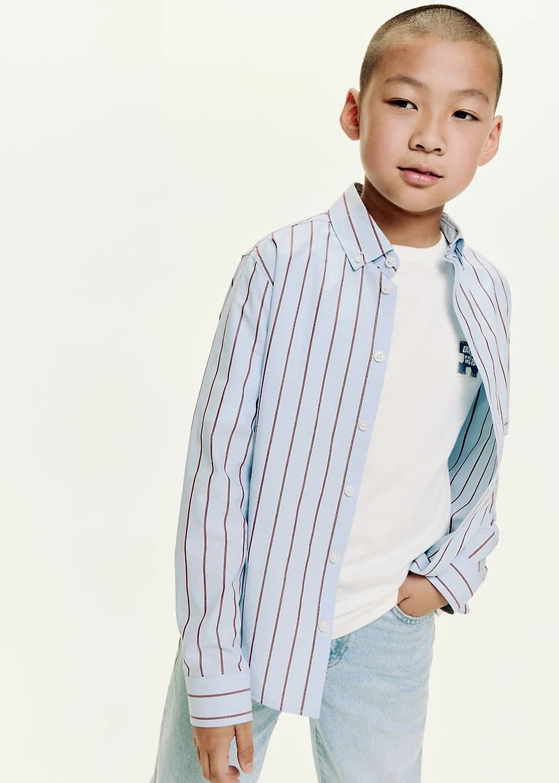 Striped cotton shirt