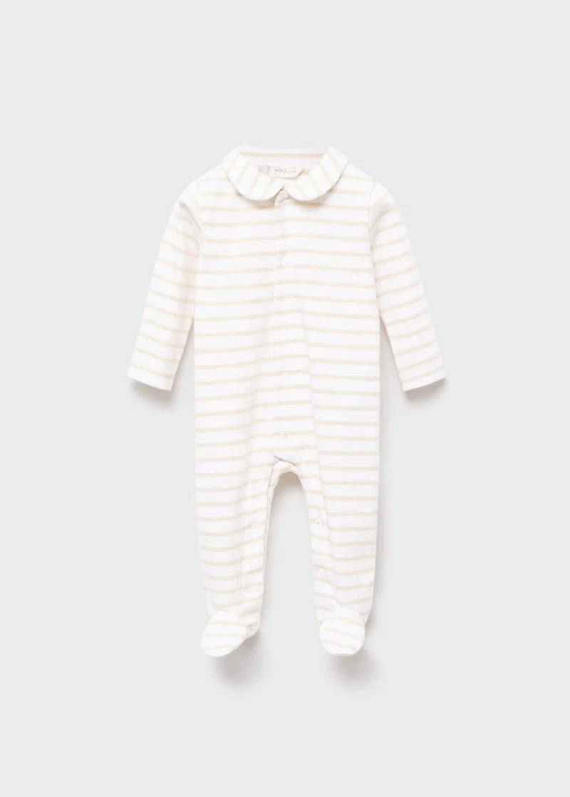 Striped onesie pajama