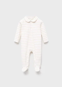 Striped onesie pajama