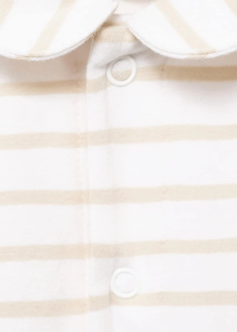 Striped onesie pajama