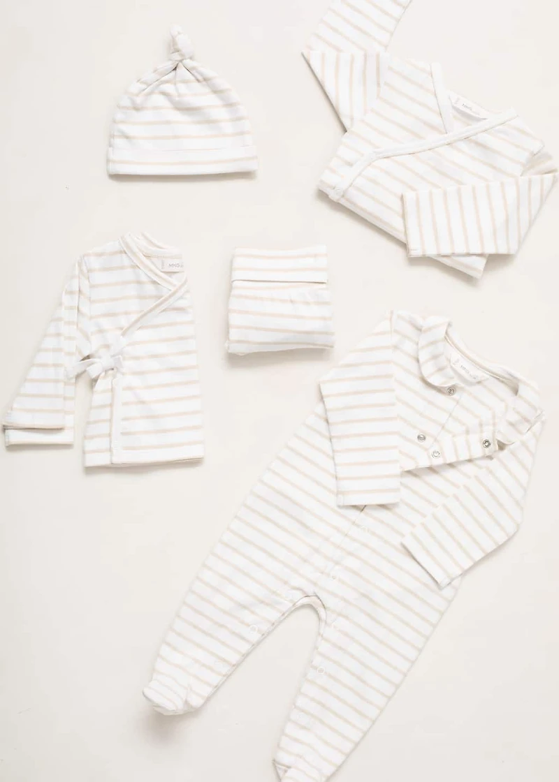 Striped onesie pajama