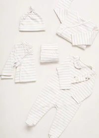 Striped onesie pajama