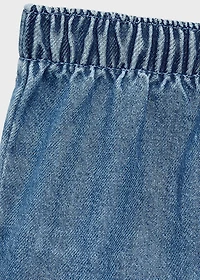 Buttons straight jeans