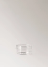 Medium borosilicate bathroom jar with lid