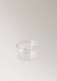 Medium borosilicate bathroom jar with lid