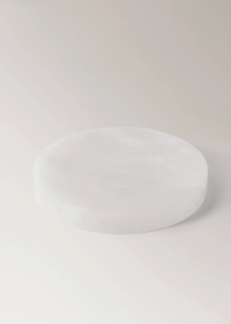 Small alabaster valet tray