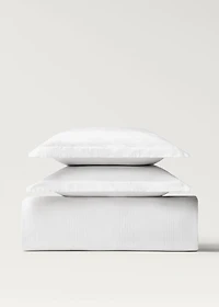 300-thread count cotton satin striped duvet cover for 180/200 cm bed