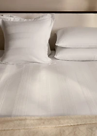 300-thread count cotton satin striped duvet cover for 180/200 cm bed