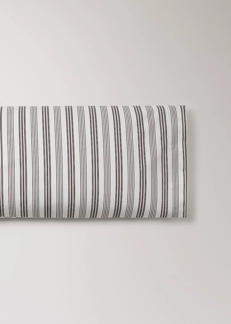 Cotton striped pillowcase 45x110 cm