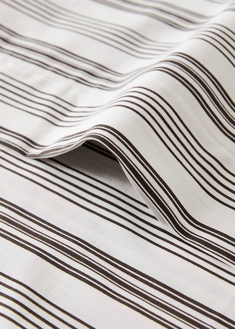 Cotton striped pillowcase 45x110 cm