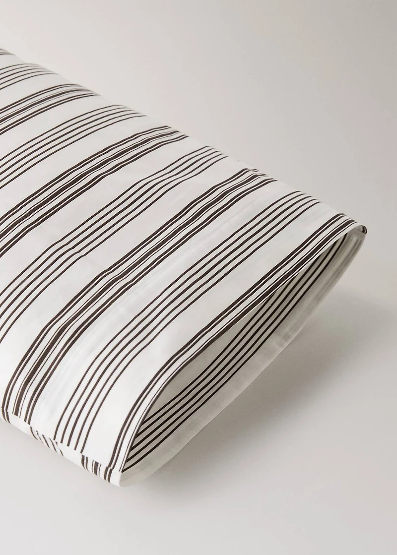 Cotton striped pillowcase 45x110 cm