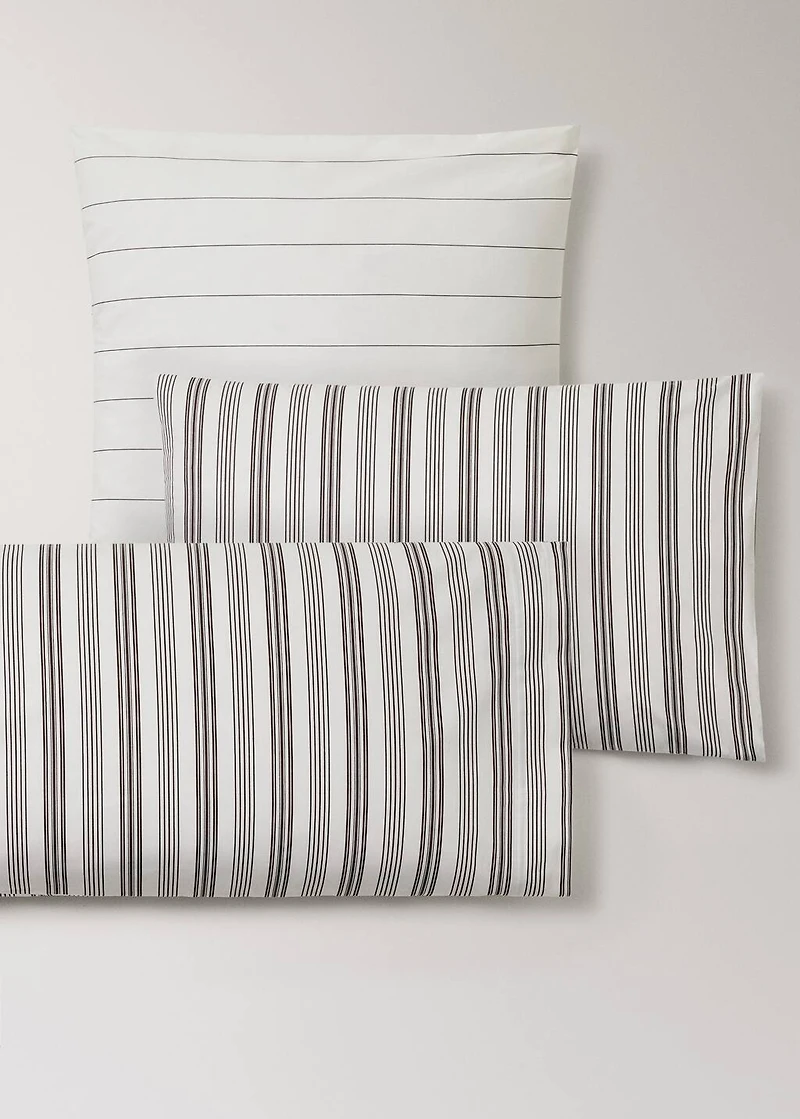 Cotton striped pillowcase 45x110 cm