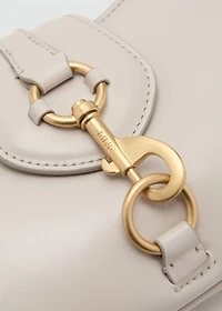 Shoulder bag with hook fastener