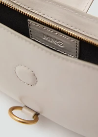 Shoulder bag with hook fastener