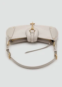 Shoulder bag with hook fastener