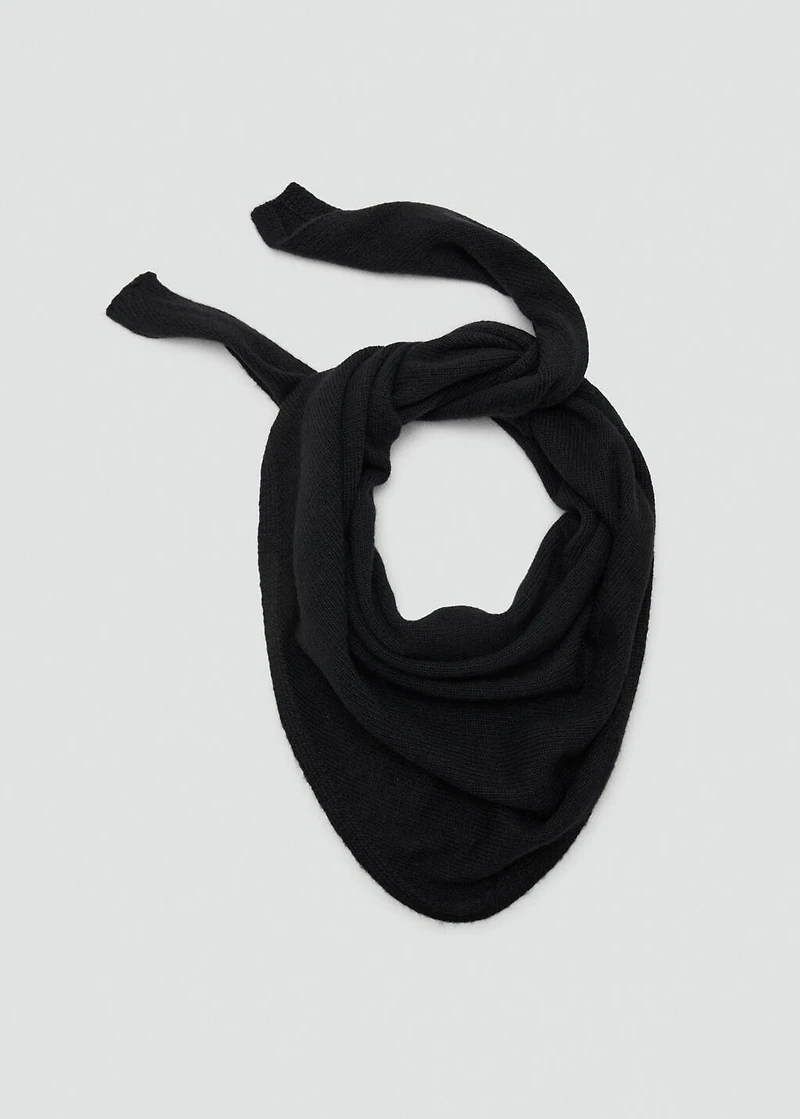 Wool-knit bandana