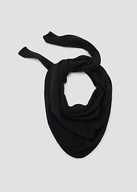 Wool-knit bandana