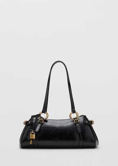 Bowling shoulder bag with charm