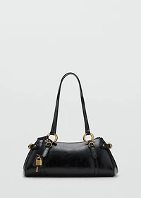 Bowling shoulder bag with charm